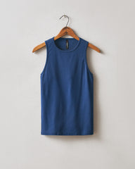 Women's Luxe Rib Tank - Estate Blue
