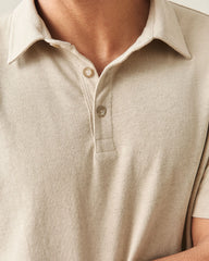Men's Hemp Polo - Plaza Taupe