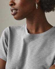 Women's Premium Slub Crew Tee - Cement