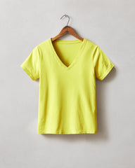 Women's Classic Cotton V-Neck Tee - Snake Eye