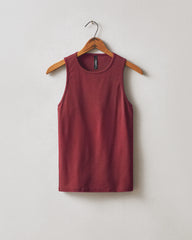 Women's Luxe Rib Tank - Syrah