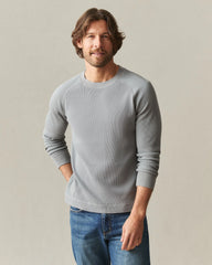 Men's Thermal Long Sleeve Crew Tee - Sharkskin