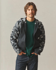 Men's Raglan Classic Full Zip - Black Camo
