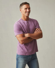 Men's Premium Slub Crew Tee - Plum Berry