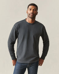 Men's Midweight Long Sleeve Tee - Black