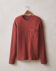 Men's Waffle Pocket Long Sleeve - Russet Brown