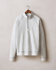 Men's Reversible Half Zip - Natural Grey
