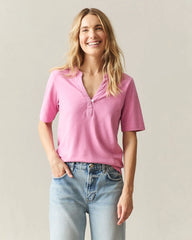 Women's Hemp V-Notch Tee - Moonlight Mauve