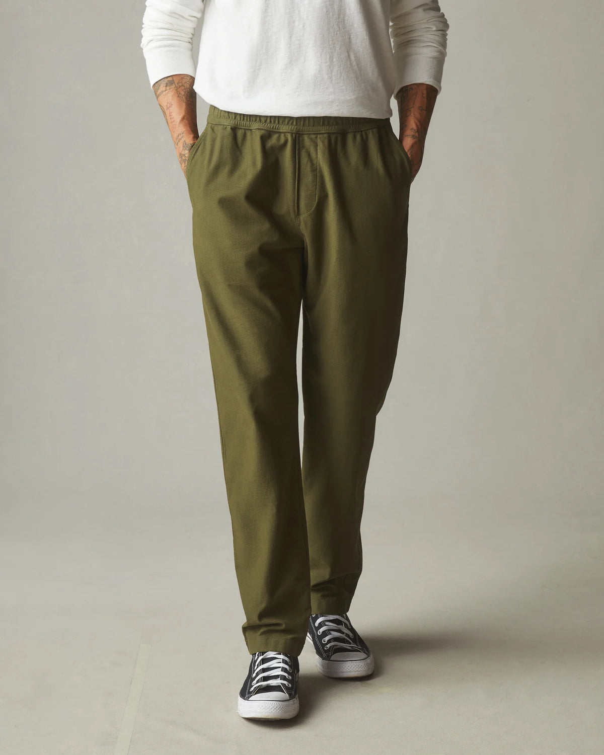 Men's Brushed Twill Pant - Moss