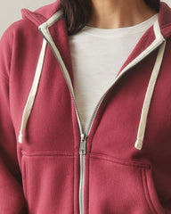 Women's Midweight Full Zip - Holly Berry
