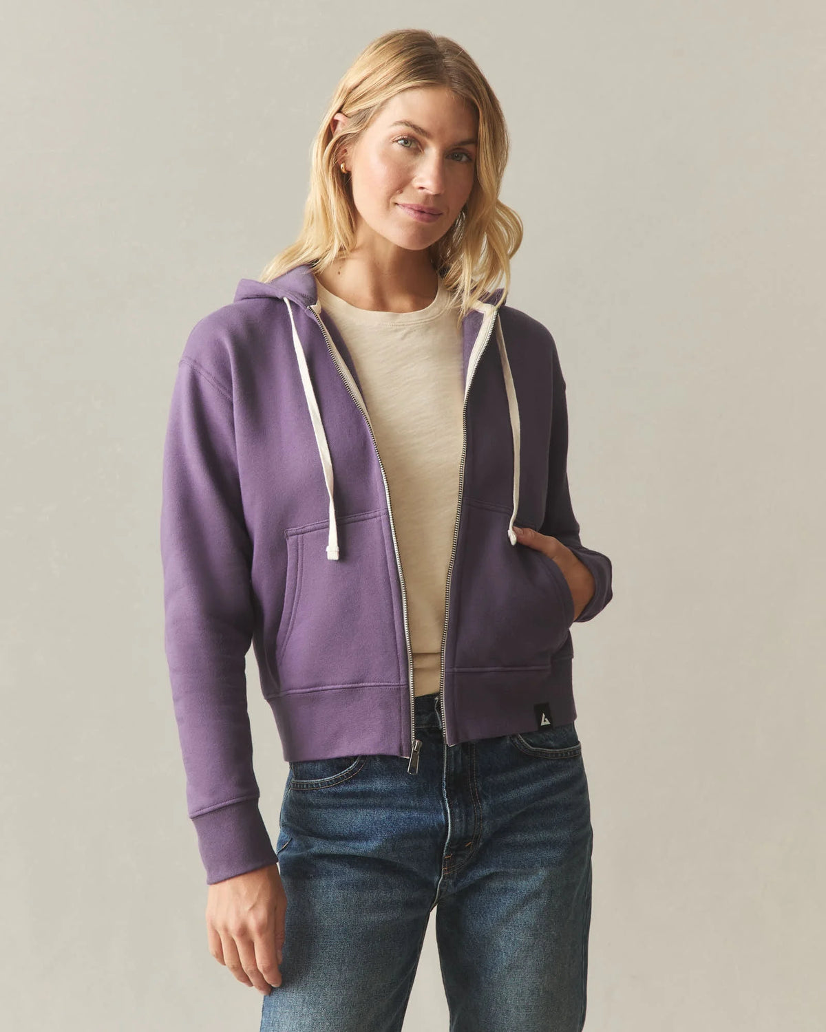 Women's Midweight Full Zip - Hortensia