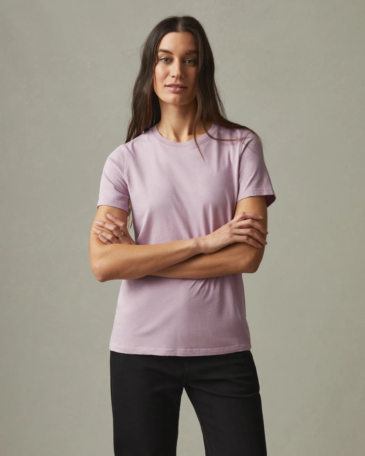 Women's Classic Cotton Crew Tee - Keepsake Lilac
