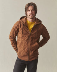 Men's Diamond Stitch Classic Full Zip - Mahogany