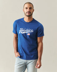Unisex American Made Tee - Sodalite Blue