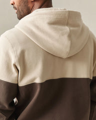 Men's Classic Full Zip Split Seam Vault - White Pepper Turkish Coffee