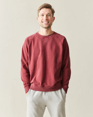 Men's Relaxed French Terry Crew - Syrah