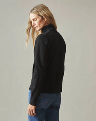 Women's Moto Full Zip - Black