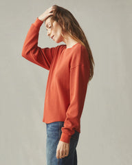 Women's Thermal Crew - Tiger Lily