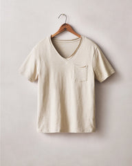 Women's Premium Slub Pocket Tee  - Feather Grey