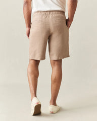Men's Linen Shorts - Cocoa Creme