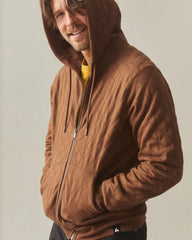 Men's Diamond Stitch Classic Full Zip - Mahogany