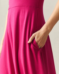 Women's Short Sleeve Flex Dress - Cherries Jubilee